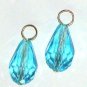 8x12mm Topaz Blue INTERCHANGEABLE Earring Charms YG