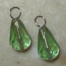 8x12mm Seafoam Green INTERCHANGEABLE Earring Charms SS