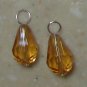 8x12mm Golden Topaz INTERCHANGEABLE Earring Charms SS