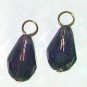 8x12mm Dark Purple INTERCHANGEABLE Earring Charms YG