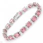 4.55ctw Sparkling Pink & White CZ Ring 925 Silver