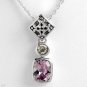 Fanciful Necklace! 2.98ctw Lilac Amethyst Sterling Silver & 14K Gold