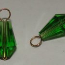 Green Crystal INTERCHANGEABLE Earring Charms YG or SS
