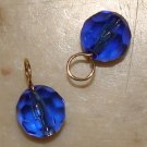 8mm Sapphire Blue INTERCHANGEABLE Earring Charms SILVER