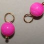 Pink 6mm MOP INTERCHANGEABLE Earring Charms YG or SS