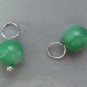 Green 6mm MOP INTERCHANGEABLE Earring Charms YG or SS