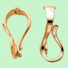 INTERCHANGEABLE Pendant Hanger SLIDE Enhancer Sterling Silver Vermeil fits 6mm