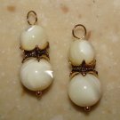 DBL Ivory MOP INTERCHANGEABLE Earring Charms YG or SS