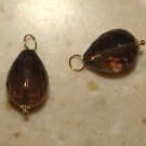 AAA Smoky Quartz INTERCHANGEABLE Earring Charms YG orSS