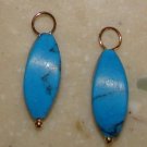 Turquoise Twist INTERCHANGEABLE Earring Charms YG or SS