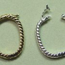 ONE 18x24mm Rope Necklace Shortener 4 Pearls Beads Twist-a-Beads Silver or Gold