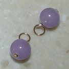 Lavender Chalcedony INTERCHANGEABLE Earring Charms YG