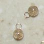 8mm Light Coffee Qtz INTERCHANGEABLE Earring Charms YG