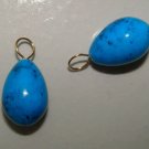 DK Teal Egg INTERCHANGEABLE Earring Charms YG or SS