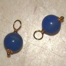 Fancy Blue Onyx INTERCHANGEABLE Earring Charms YG or SS