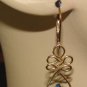 XL London Blue INTERCHANGEABLE Earrings + Charms Copper