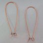 1 PR XTRA Long 44mm Copper Rose INTERCHANGEABLE Earring Wires 1 3/4" Long