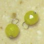 Lemon Lime Chalcedony INTERCHANGEABLE Earring Charms SS