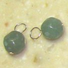 8mm Jade Chalcedony INTERCHANGEABLE Earring Charms SS