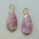 Genuine Light Lilac Amethyst #2 INTERCHANGEABLE Earring Charms CHOICE YG or SS