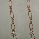 1.5" Textured Chain INTERCHANGEABLE Earring Charm Convertible EXTENDERS YG or SS