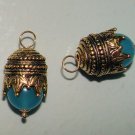 Crowned Peruvian Opal INTERCHANGEABLE Earring Charms YG