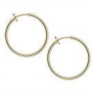 NON PIERCED 25mm HOOPS Gold Plated Brass Perfect for Charms 4 Ear Nose or Lip