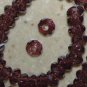 ROSE Crystal INTERCHANGEABLE European LG Hole Beads (2)
