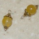 Fancy 10m Yellow Jade INTERCHANGEABLE Earring Charms YG