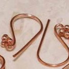 1 PR INTERCHANGEABLE Copper Earring Wires Fancy Cluster