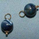 Steel Blue MOP INTERCHANGEABLE Earring Charms YG or SS