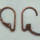 *New* INTERCHANGEABLE Leverback Earring Wires Antiqued Copper - ONE PAIR