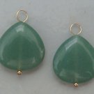 LG Green Aventurine INTERCHANGEABLE Earring Charms YOUR CHOICE YG or SS