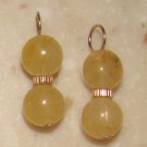 Fancy DBL Yellow Jade INTERCHANGEABLE Earring Charms YG