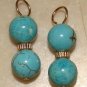 Fancy DBL Turquoise INTERCHANGEABLE Earring Charms YG