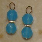 Fancy DBL Sea Blue INTERCHANGEABLE Earring Charms YG
