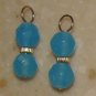 Fancy DBL Sea Blue INTERCHANGEABLE Earring Charms YG