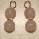 Fancy DBL Rose Quartz INTERCHANGEABLE Earring Charms YG