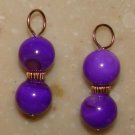 Fancy DBL Purple MOP INTERCHANGEABLE Earring Charms YG