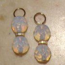 Fancy DBL Opalite INTERCHANGEABLE Earring Charms YG