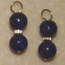 Fancy DBL Lapis INTERCHANGEABLE Earring Charms YG