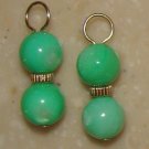 Fancy DBL Green MOP INTERCHANGEABLE Earring Charms YG
