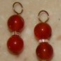 Fancy DBL Carnelian INTERCHANGEABLE Earring Charms YG