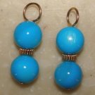 Fancy DBL Blue MOP INTERCHANGEABLE Earring Charms YG