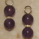 Fancy DBL Amethyst INTERCHANGEABLE Earring Charms YG