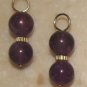 Fancy DBL Amethyst INTERCHANGEABLE Earring Charms YG