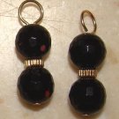 Fancy DBL AAA Onyx INTERCHANGEABLE Earring Charms YG
