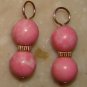 Fancy DB Pink Howlite INTERCHANGEABLE Earring Charms YG