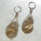 SM Coffee Quartz INTERCHANGEABLE Earring Charms YG