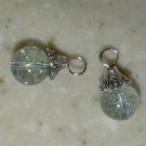 10mm Capped Topaz INTERCHANGEABLE Earring Charms Silver